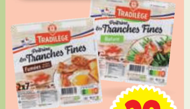 Slanina v rezinah Tradilège 200 g - Akcija v trgovini E.Leclerc
