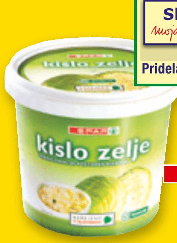 Kislo zelje 1 kg SPAR - Akcija v trgovini Spar