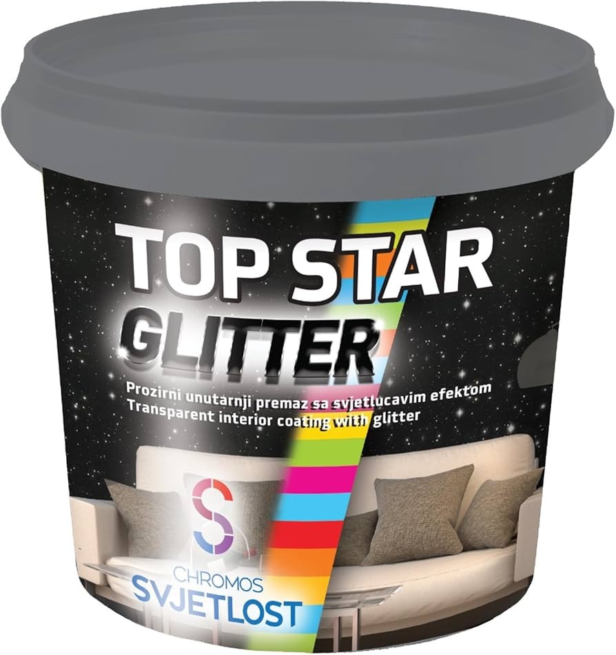 Premaz za notranje stene Top Star Glitter 0,85 l - Akcija v trgovini Pevex