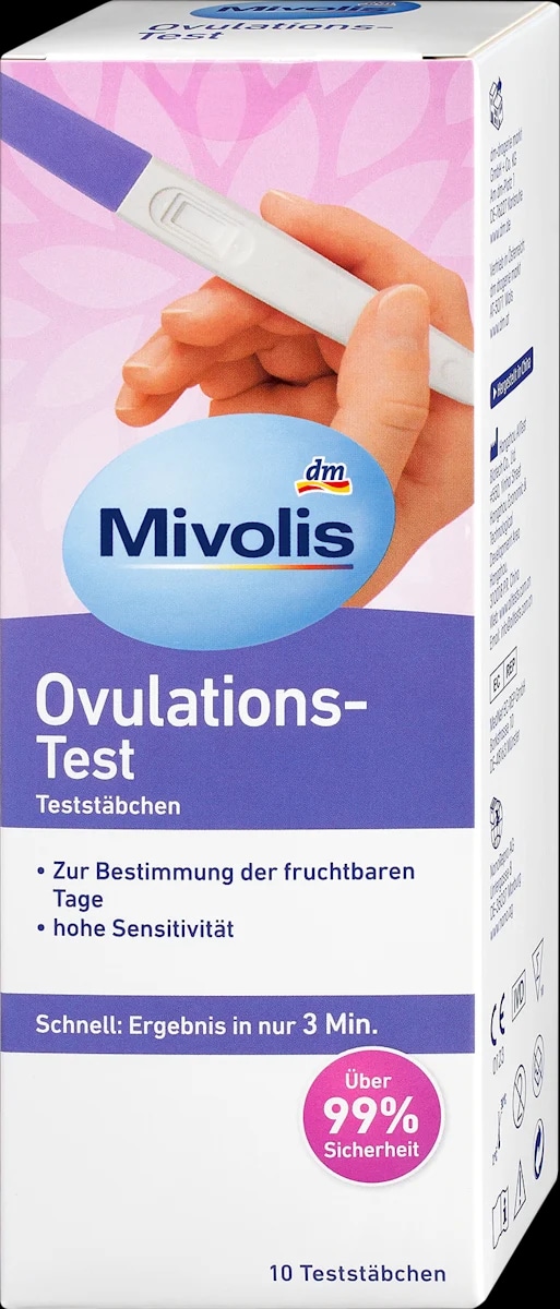 Mivolis ovulacijski test 10 kosov Akcija v trgovini Dm