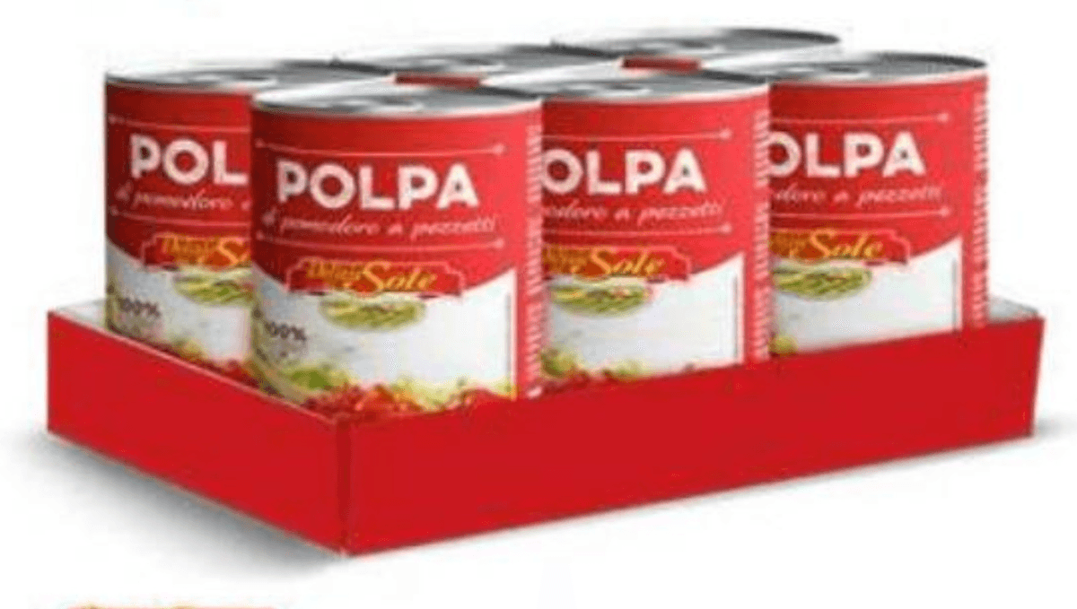 Paradižnik v koščkih 6 x 400 g Delizie Sole - Akcija v trgovini Eurospin