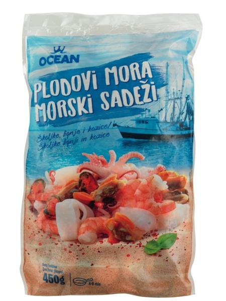 MEŠANICA MORSKIH SADEŽEV PECHE OCEAN 500 g - Akcija v trgovini E.Leclerc