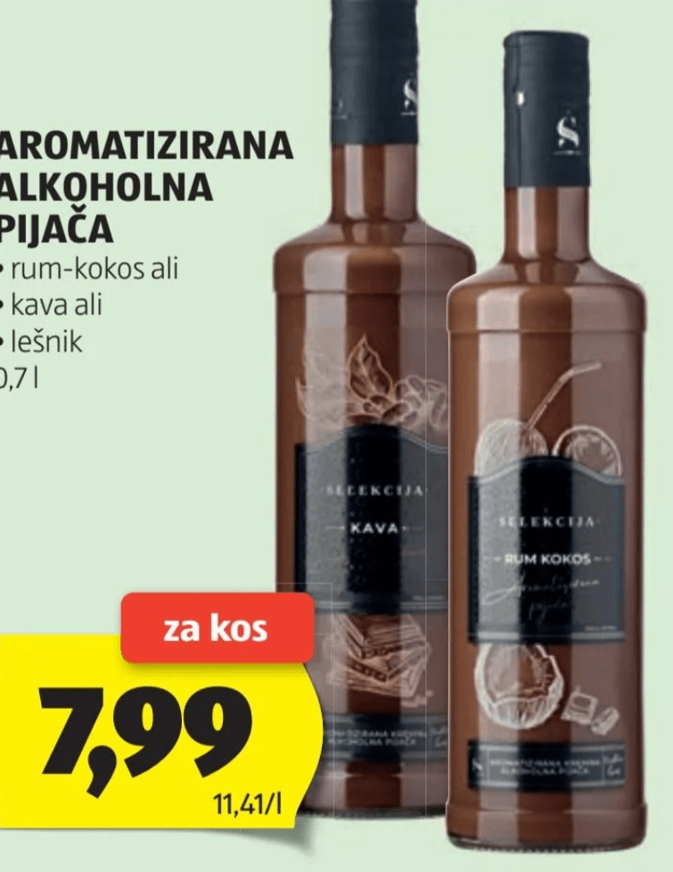 Aromatizirana alkoholna pijača 0,7 l SELEKCIJA - Akcija v trgovini Hofer