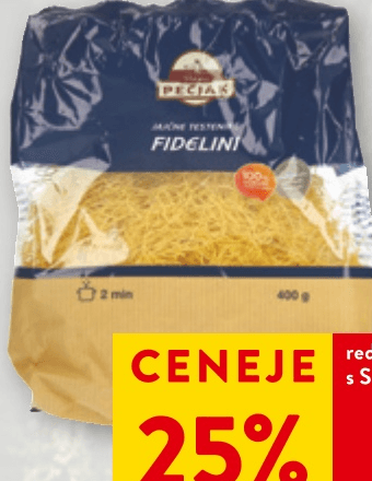 Fidelini 400 g Pečjak - Akcija v trgovini Spar