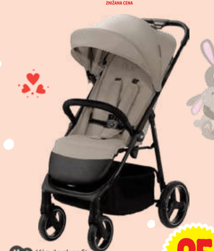 Kinderkraft KOMPAKTNI VOZIČEK "TRIG 3" - Akcija v trgovini E.Leclerc