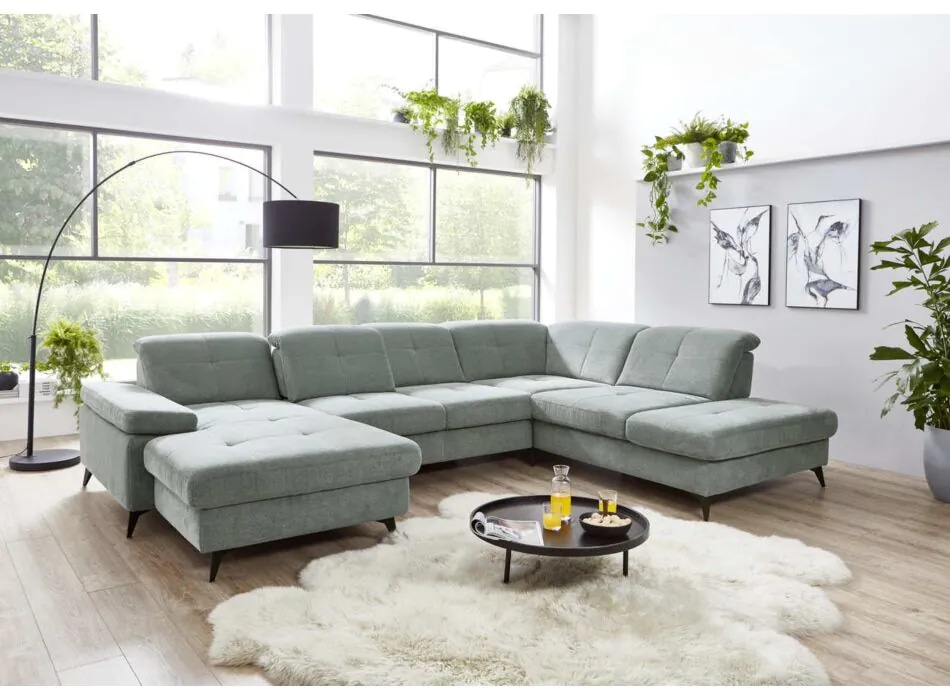 Polipol kotna sedežna garnitura Bjorn 198x323x229 cm Akcija v trgovini Harvey Norman