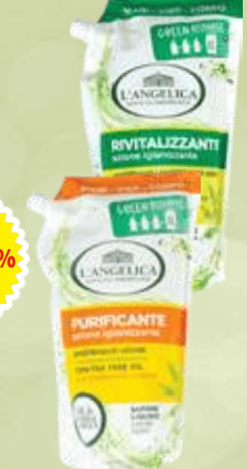 L'Angelica Tekoče milo za roke 1 l - Akcija v trgovini E.Leclerc