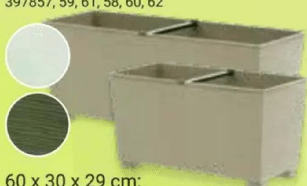 Cvetlično korito BLUMAX AURORA 60 x 30 x 29 cm - Akcija v trgovini Pevex