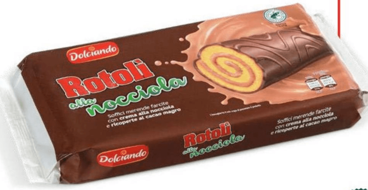Rolade z lešnikovo kremo 6 kosov, 222 g Dolciando - Akcija v trgovini Eurospin