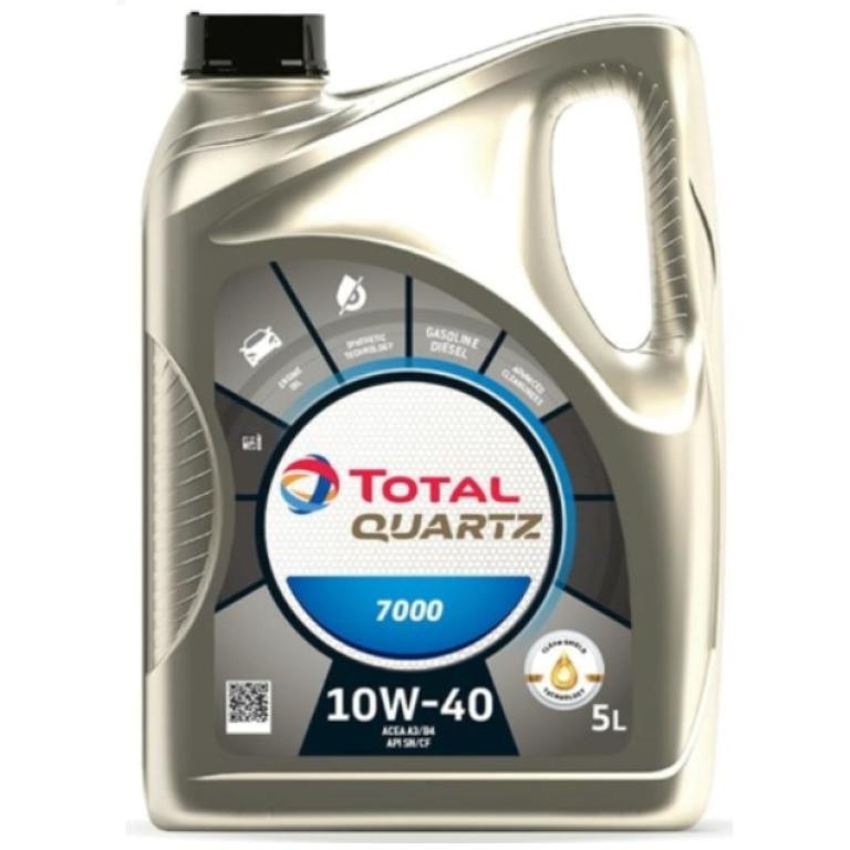 TOTAL Motorno olje Quartz 10W40 7000 5 l - Akcija v trgovini E.Leclerc