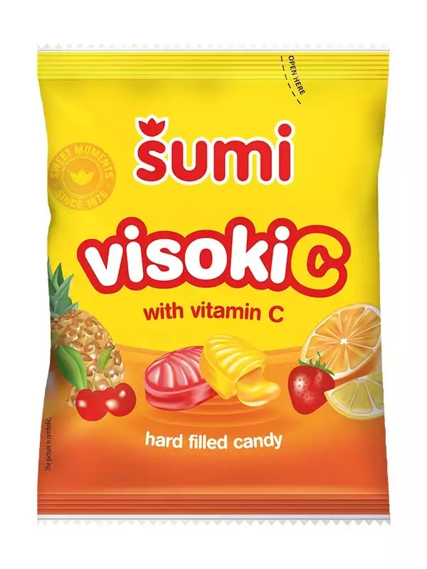 Šumi Trdi bonboni Visoki C 100 g - Akcija v trgovini Lidl