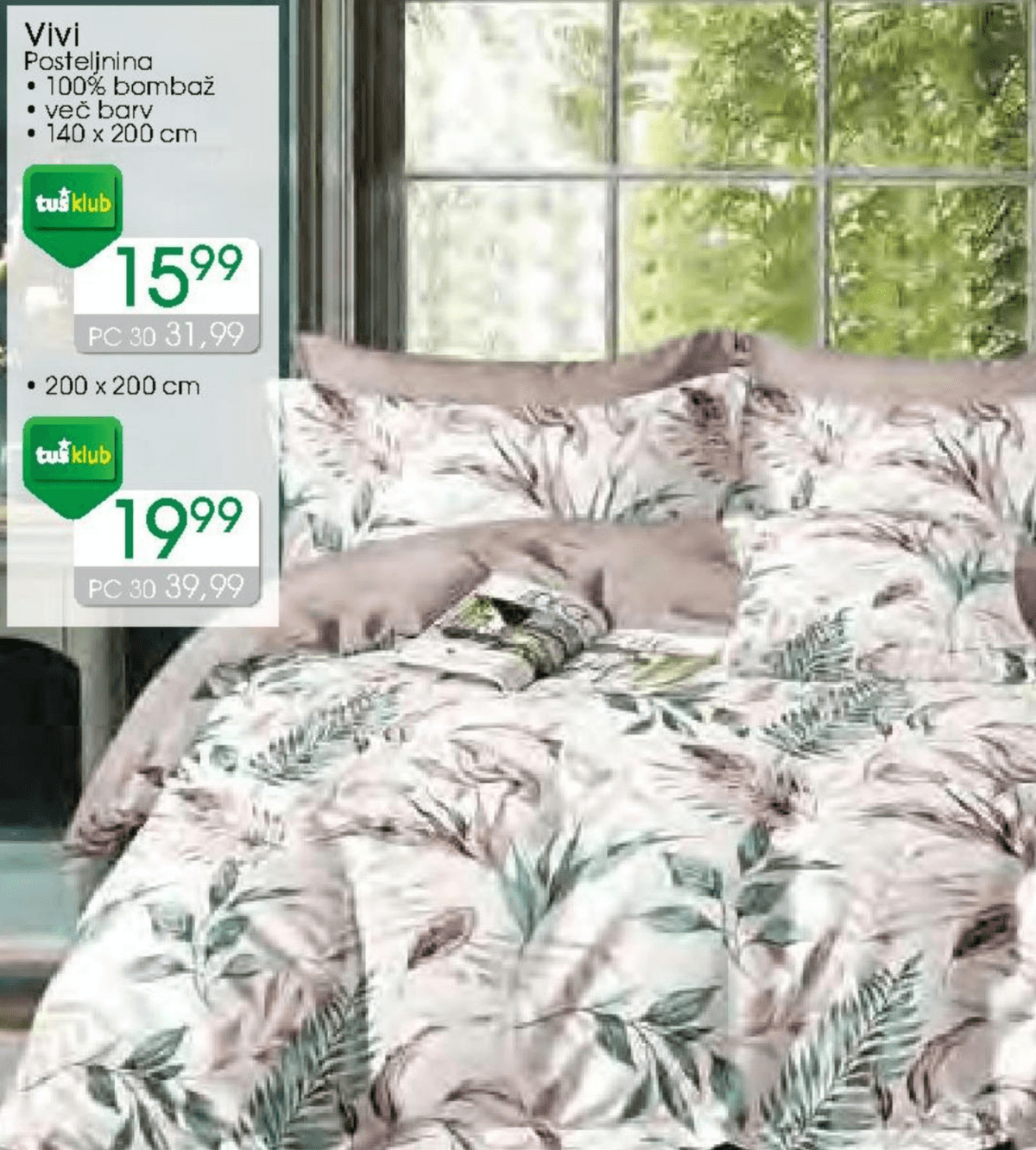 Vivi Posteljnina - Akcija v trgovini Tuš