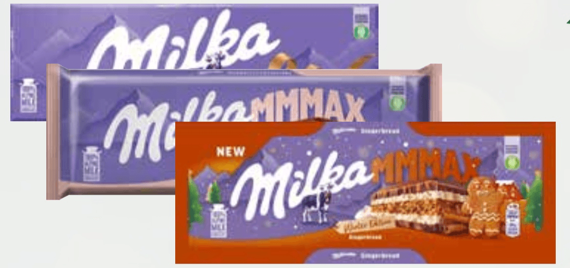 MLEČNA ČOKOLADA MILKA od 250 do 300 g - Akcija v trgovini Tuš