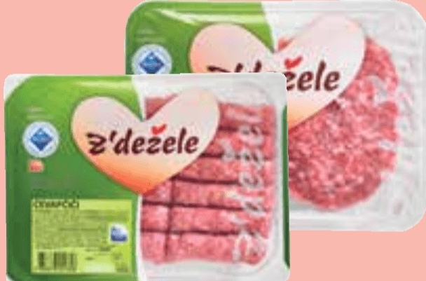 Pleskavice ali čevapčiči Z'dežele 480 g - Akcija v trgovini Tuš