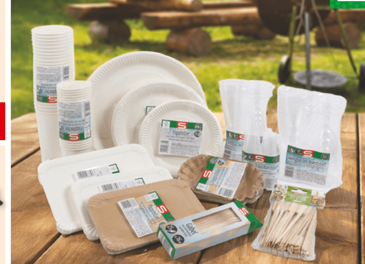 Izdelki S-Budget za enkratno uporabo - Akcija v trgovini Spar