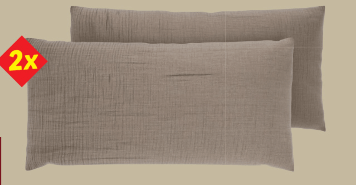 Prevleka za blazine iz muslina 2x Livarno - Akcija v trgovini Lidl
