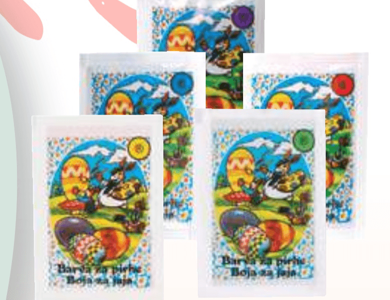 Barva za pirhe Rdeča - Akcija v trgovini E.Leclerc