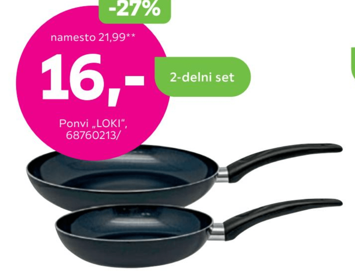 Ponvi "LOKI" 2-delni set - Akcija v trgovini Mömax