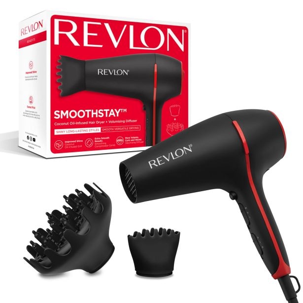 Revlon Smoothstay Coconut Oil Sušilnik las - Akcija v trgovini Tuš