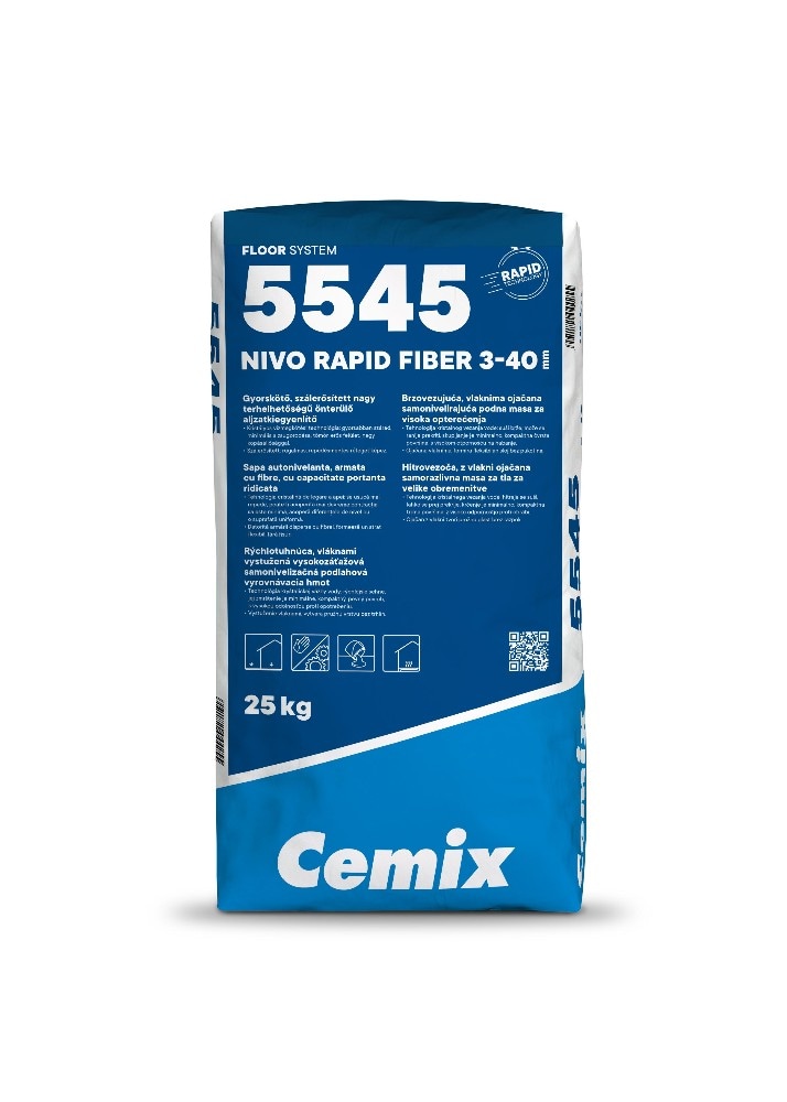 Samorazlivna izravnalna masa Cemix Nivo Rapid Fiber 5545 25 kg Akcija v trgovini Jager