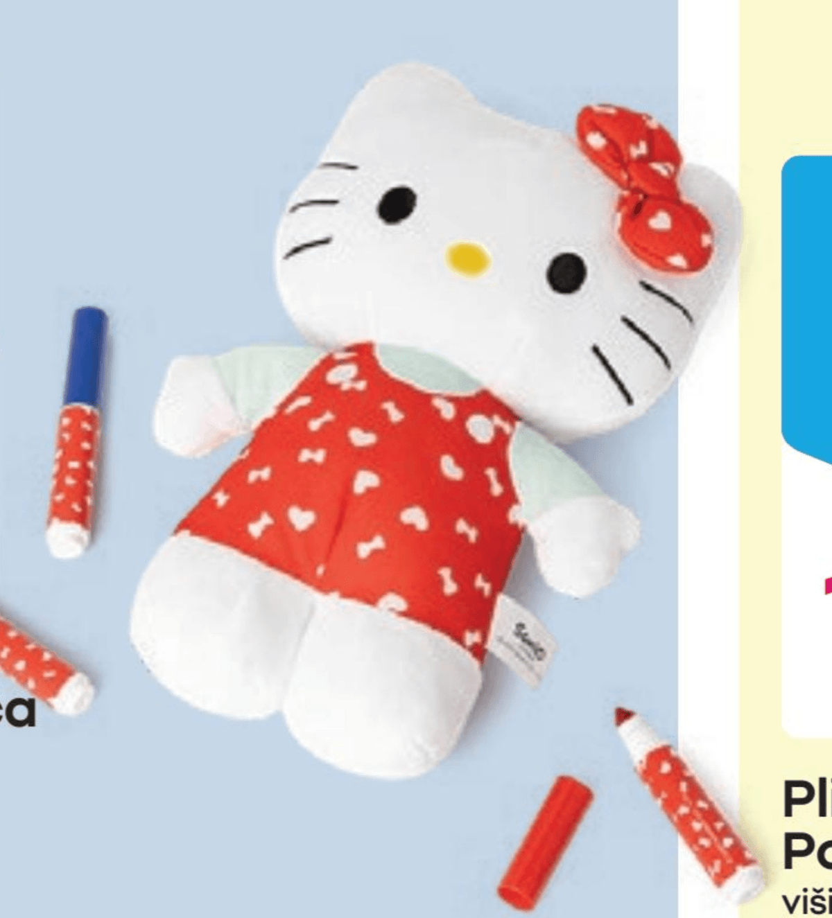 Plišasta igrača za barvanje Hello Kitty - Akcija v trgovini Pepco