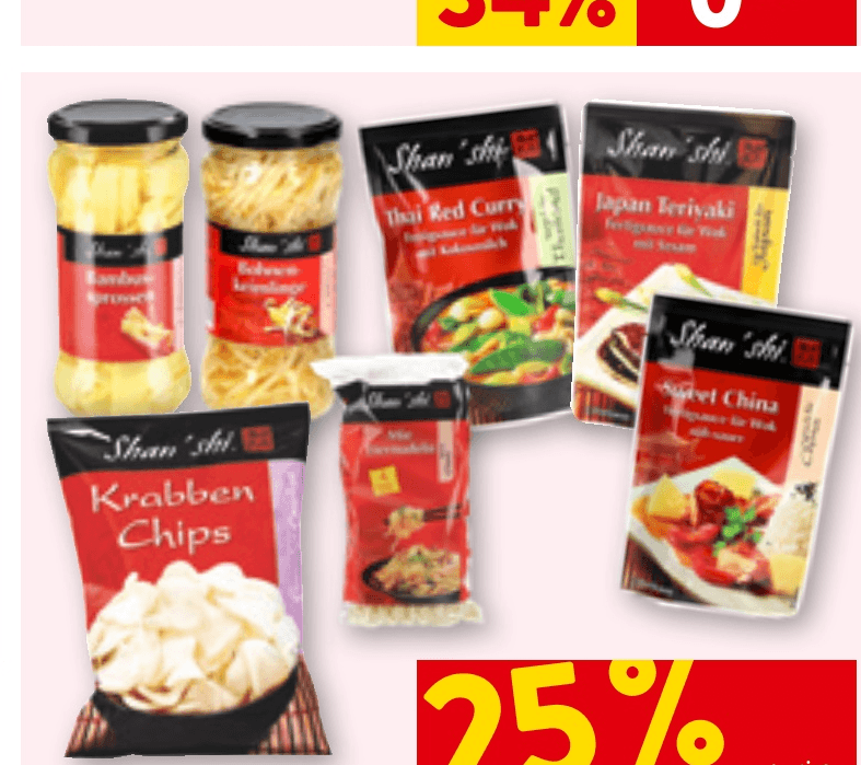 Shan Shi Izdelki - Akcija v trgovini Spar