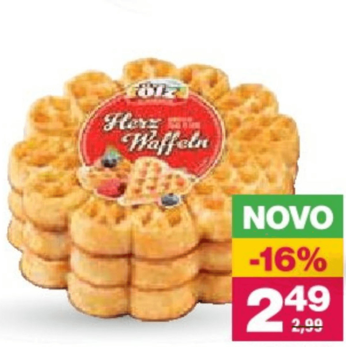 Vaflji Olz 165 g Herz - Akcija v trgovini Mercator