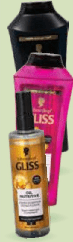 Gliss Šampon za lase ali Express Regenerator 400 ml ali express regenerator 200 ml - Akcija v trgovini E.Leclerc