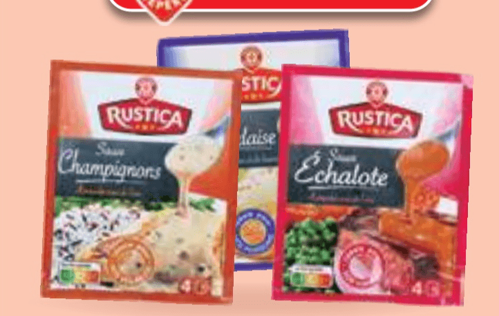 MEŠANICA ZA PRIPRAVO OMAKE RUSTICA 27 g - 60 g - Akcija v trgovini E.Leclerc
