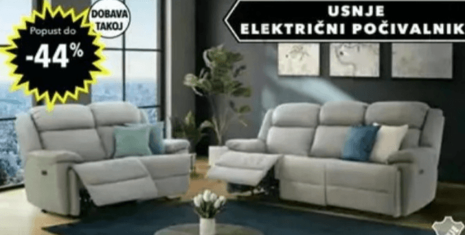 Usnjen 2-sed KEVIN - Akcija v trgovini Harvey Norman