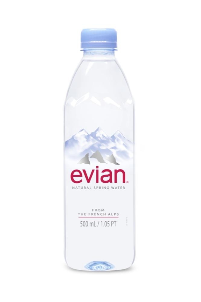 Izvirska voda Evian 0,5 l, 0,75 l, 1,5 l - Akcija v trgovini Mercator