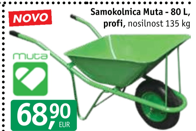Samokolnica Muta 80 L - Akcija v trgovini Jager
