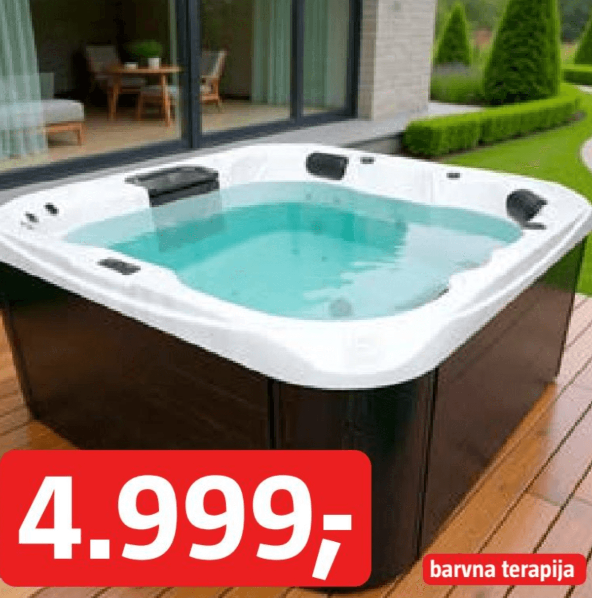 Hidromasažni bazen 'Tahiti' 1.400 l - Akcija v trgovini Bauhaus
