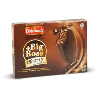 Sladoledne lučke Big Boss s temno čokolado 280 g Dolciando - Akcija v trgovini Eurospin