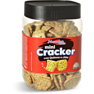 Mini krekerji s kvinojo in chia 250 g Mambo Kids - Akcija v trgovini Eurospin