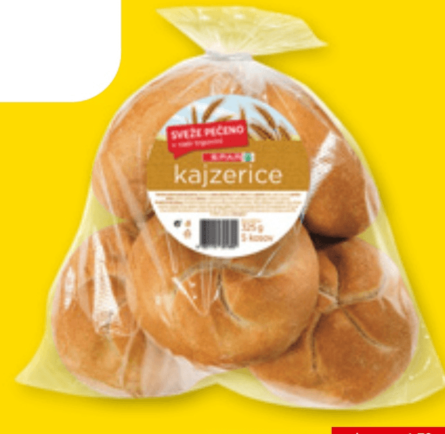 Kajzerice 5/1, pakirano, 325 g SPAR - Akcija v trgovini Spar