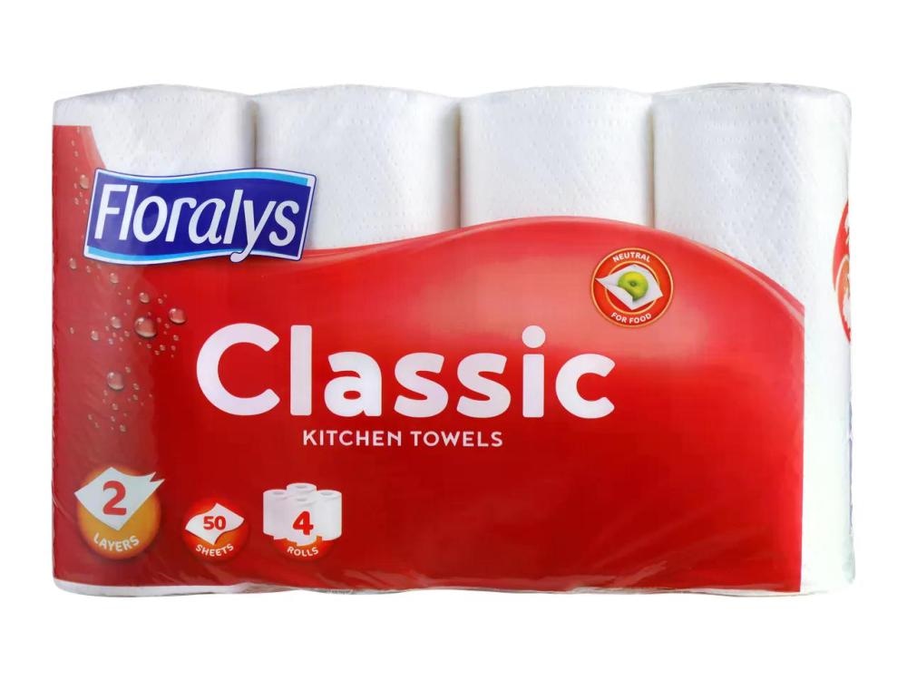 FLORALYS Kuhinjske brisače 4 x 50 listov - Akcija v trgovini Lidl