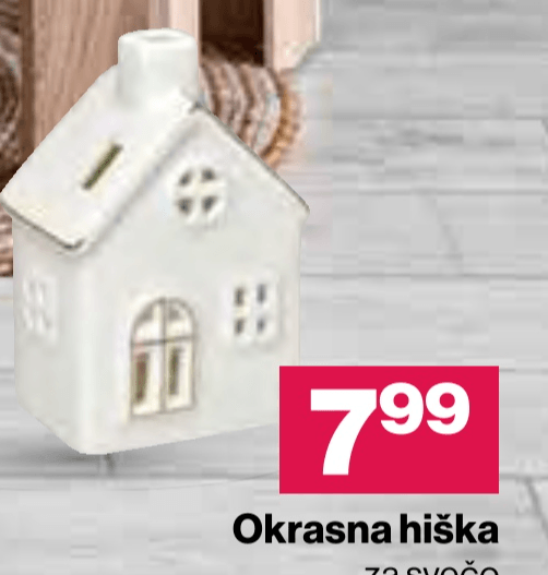 Okrasna hiška - Akcija v trgovini Mercator