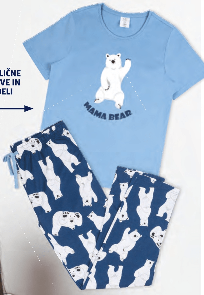 Ženska pižama - Akcija v trgovini Hofer