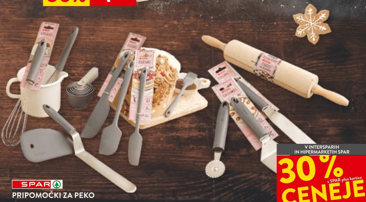 Spar pripomočki za peko - Akcija v trgovini Spar