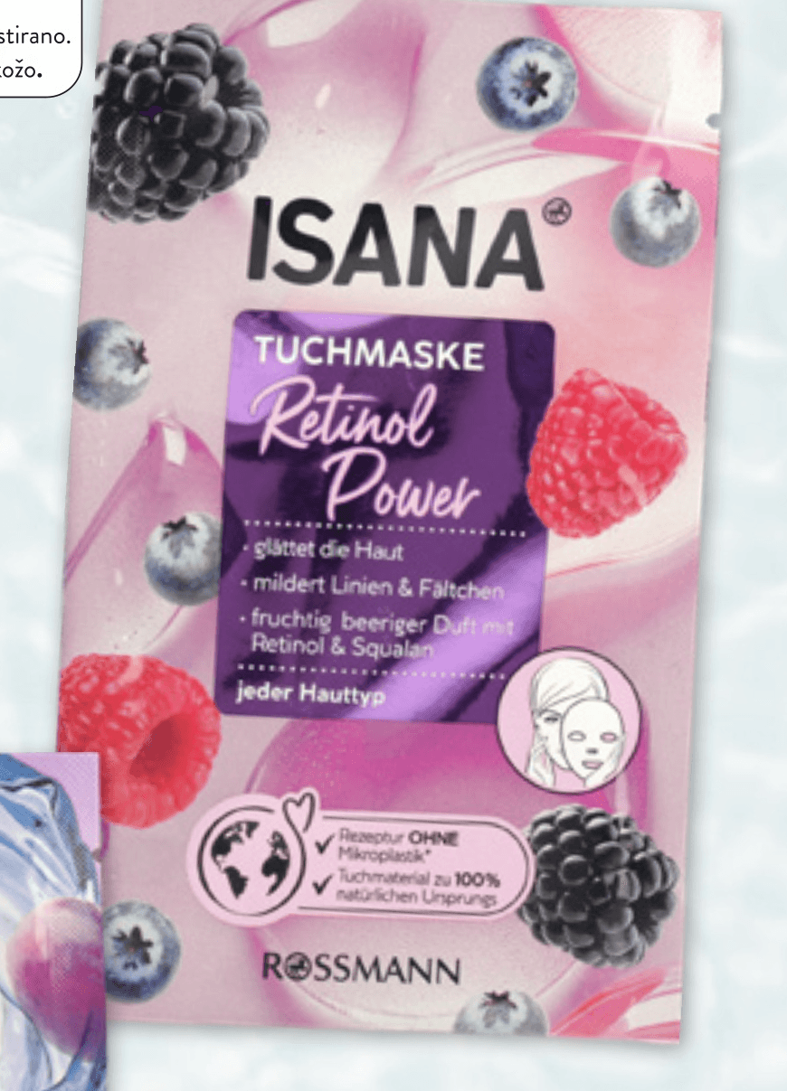 ISANA Retinol Power Tuchmaske - Akcija v trgovini Spar
