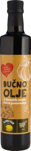 Bučno olje Radi imamo domače 500 ml Oljarna Fram - Akcija v trgovini Mercator