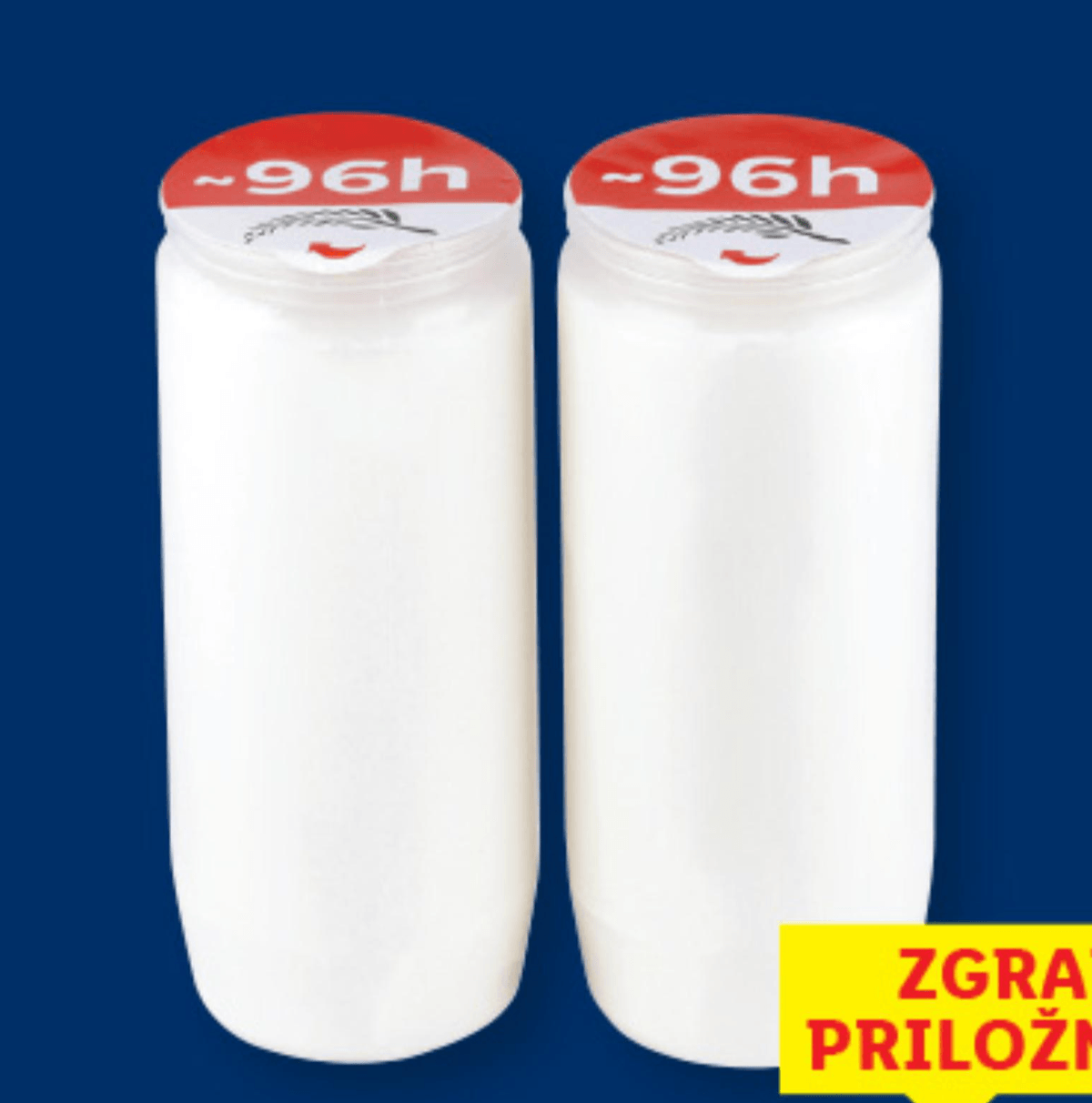 Vložek za nagrobno svečo 2 kosa / 1 kos = 0.75 - Akcija v trgovini Lidl