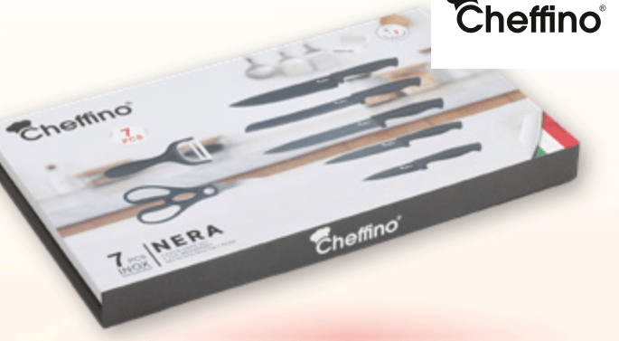 Set nožev 7/1 Cheffino - Akcija v trgovini Spar