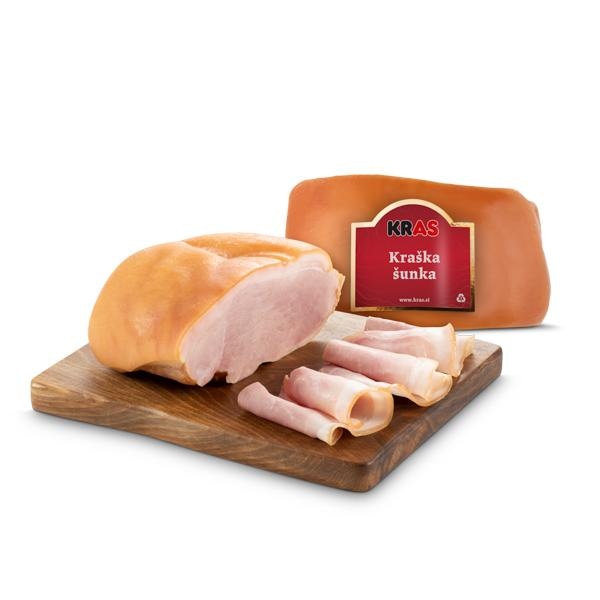Prekajena praznična šunka Kras - Akcija v trgovini Mercator