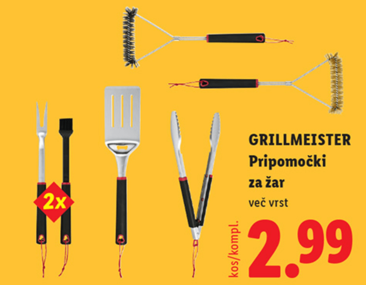 Grillmeister Pripomočki za žar - Akcija v trgovini Lidl