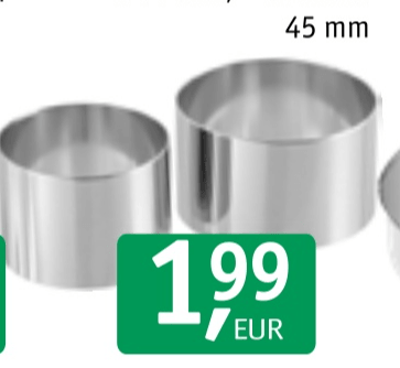 Obroča za deserte/krofe/predjedi - Akcija v trgovini Jager