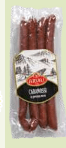 Goveja klobasa Cabanossi Arvaj 180 g - Akcija v trgovini E.Leclerc