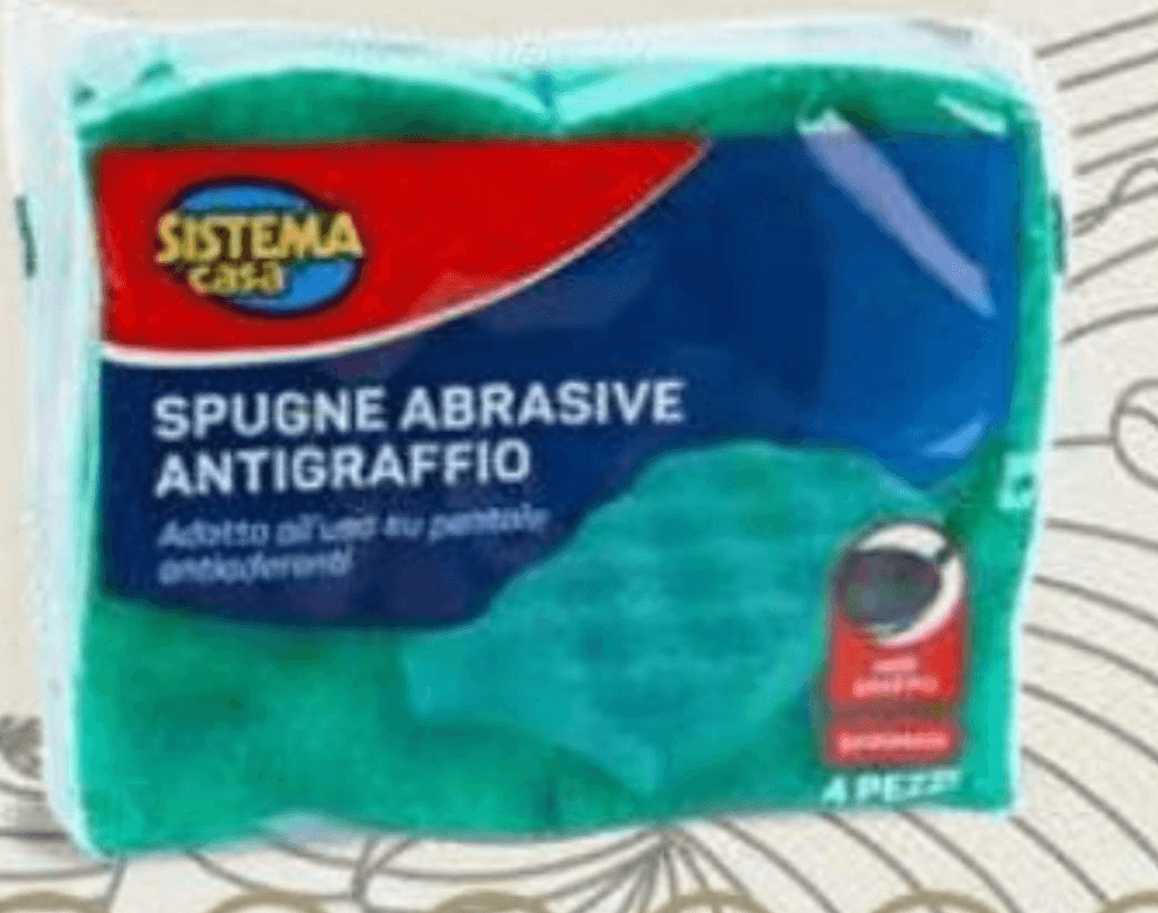 Sistema Casa Abrazivne gobice 4 kosi - Akcija v trgovini Eurospin