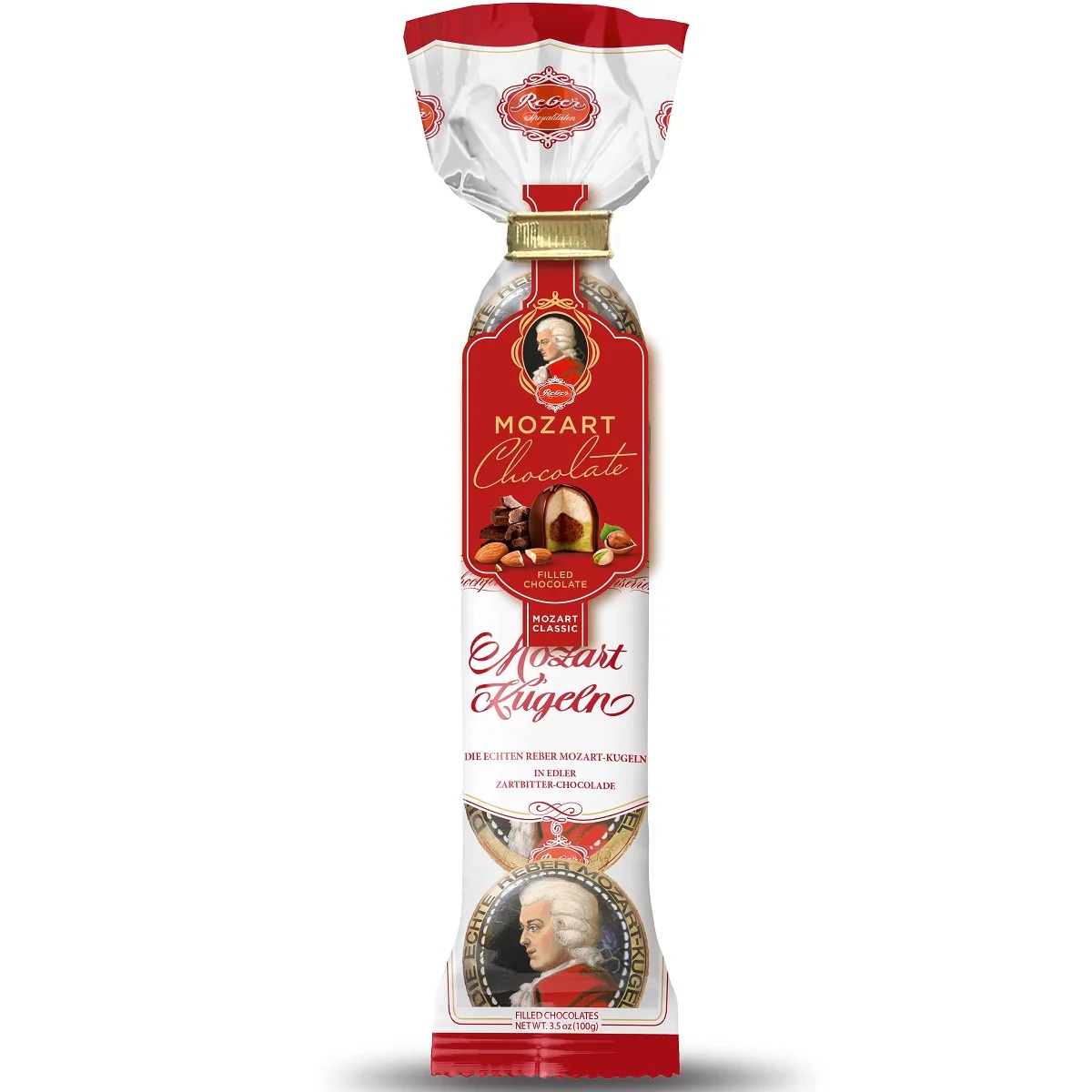 REBER Mozart čokoladne kroglice 100 g - Akcija v trgovini Mueller